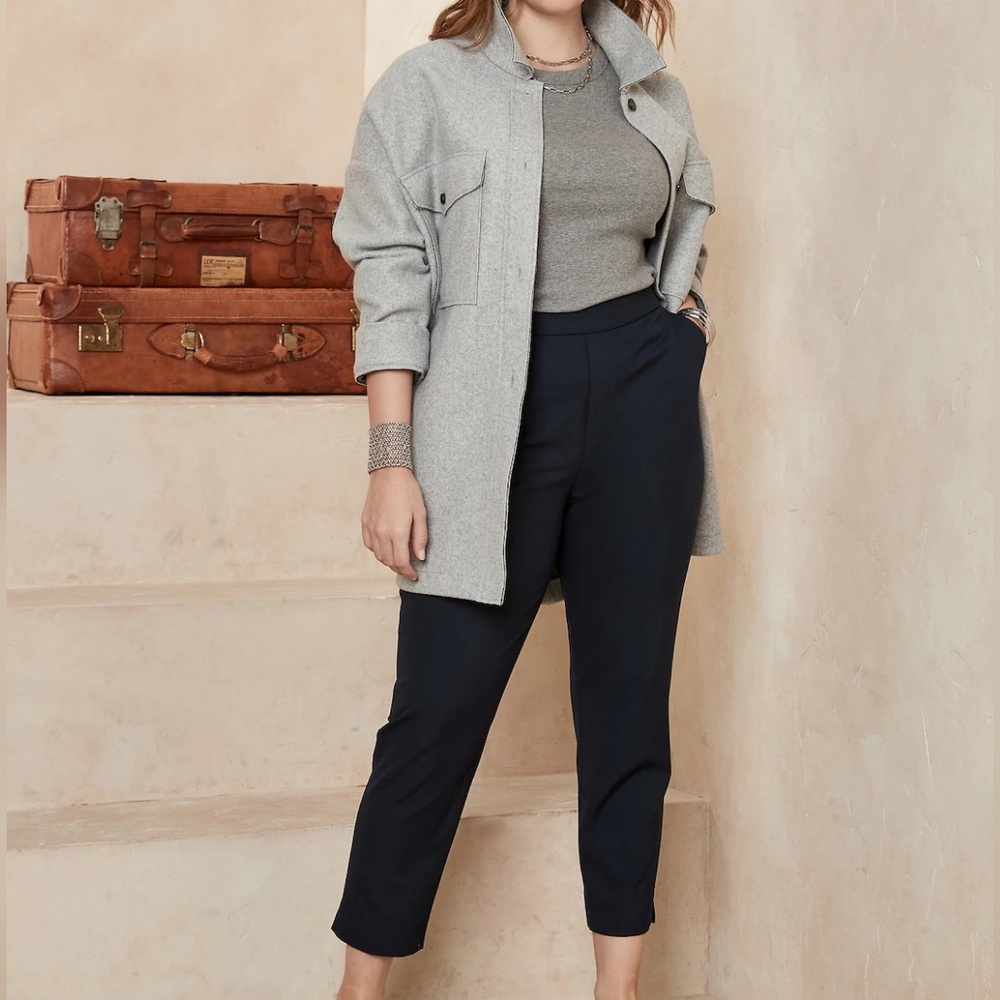 a- NWT BANANA REPUBLIC | Hayden Tapered Trousers - Picture 1 of 3